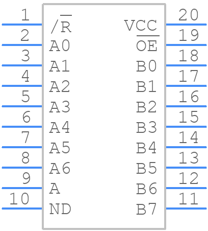 74VHC245M - onsemi - PCB symbol