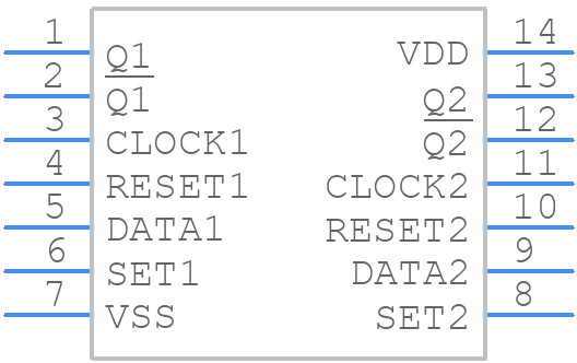 CD4013BCM - onsemi - PCB symbol