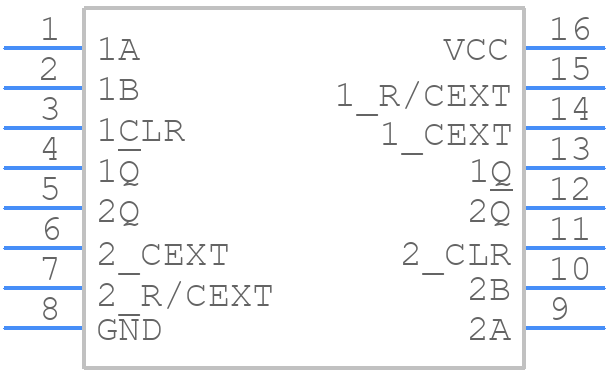 MM74C221N - onsemi - PCB symbol