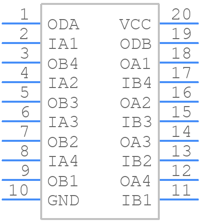 MM74C240N - onsemi - PCB symbol