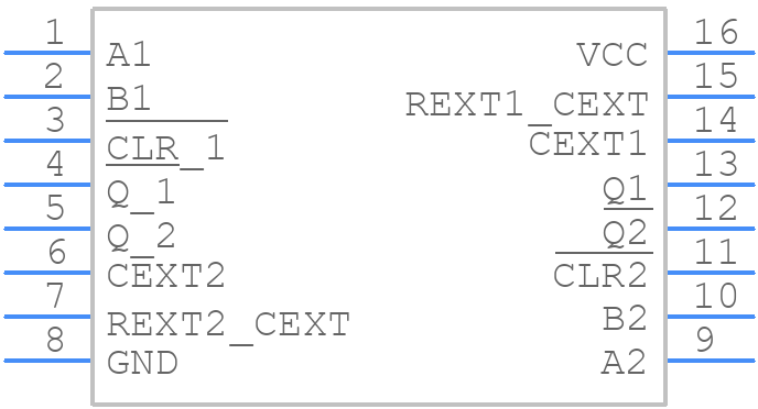 MM74HC123AN - onsemi - PCB symbol