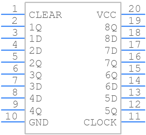 MM74HC273N - onsemi - PCB symbol