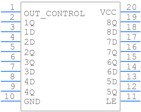 MM74HC373WM - onsemi - PCB symbol