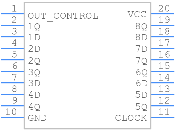 MM74HC374N - onsemi - PCB symbol