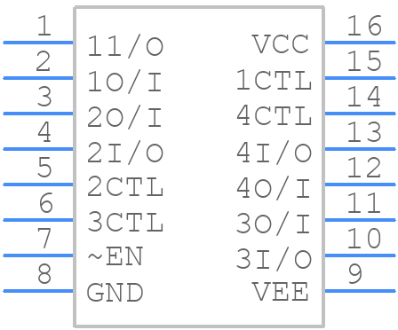 MM74HC4316M - onsemi - PCB symbol