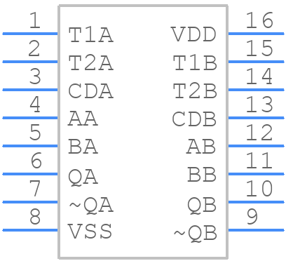 MM74HC4538M - onsemi - PCB symbol