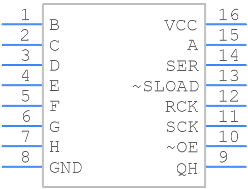 MM74HC589M - onsemi - PCB symbol