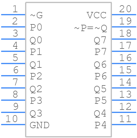MM74HC688N - onsemi - PCB symbol