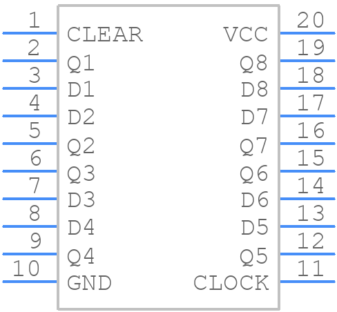 MM74HCT273WM - onsemi - PCB symbol