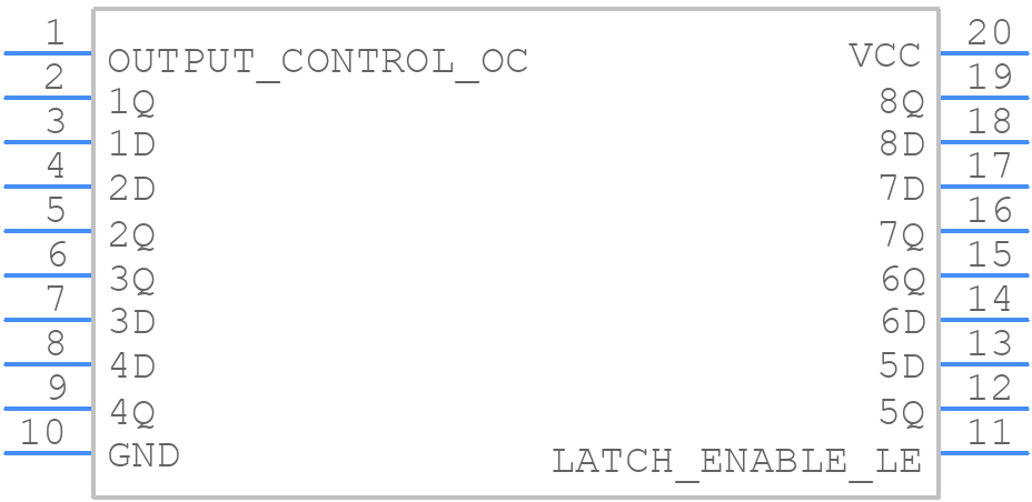 MM74HCT373N - onsemi - PCB symbol