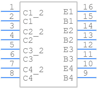 MMPQ2222 - onsemi - PCB symbol