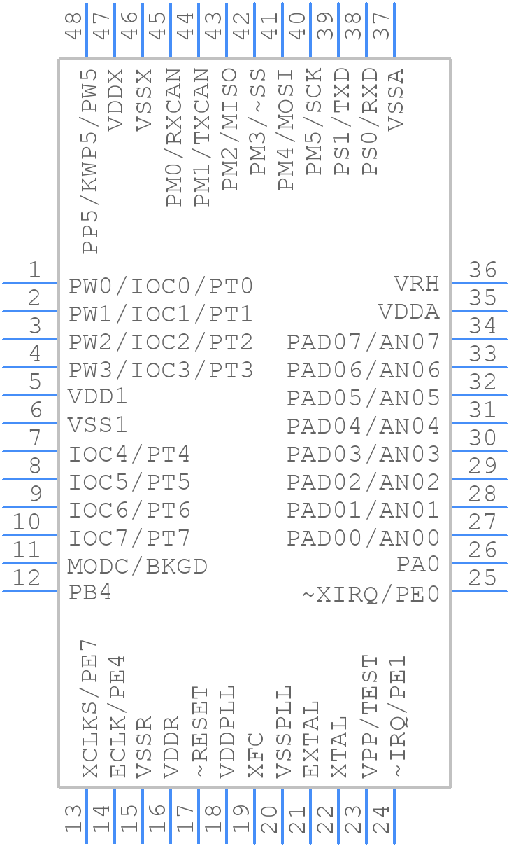 MC9S12C32MFAE25 - NXP - PCB symbol