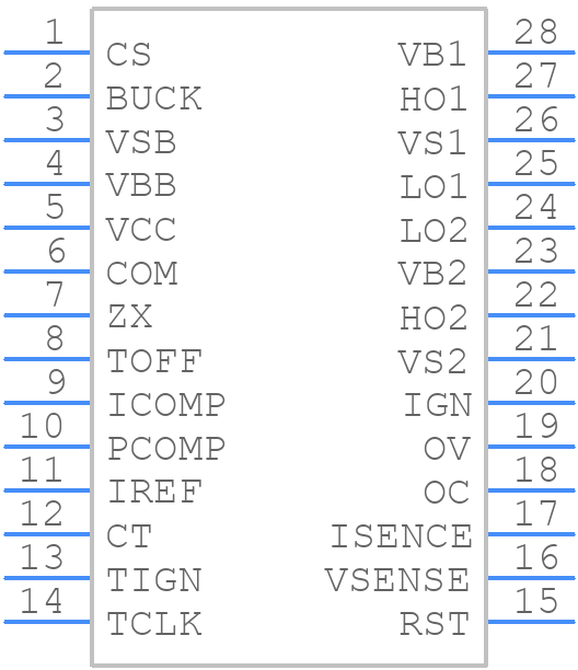 IRS2573DSPBF - Infineon - PCB symbol