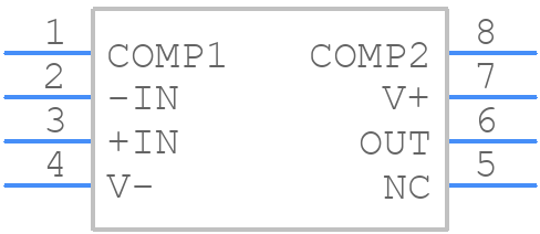 LT1008S8PBF - Analog Devices - PCB symbol