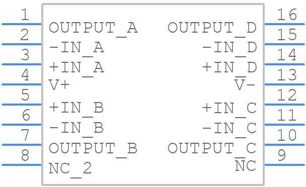 LT1014DSWPBF - Analog Devices - PCB symbol