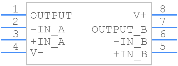 LT1057CN8PBF - Analog Devices - PCB symbol