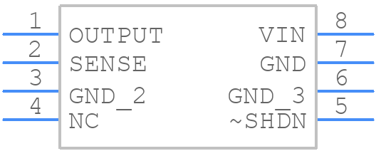 LT1129CS8-5PBF - Analog Devices - PCB symbol