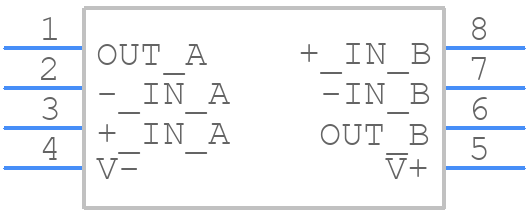 LT1213CS8TRM - Analog Devices - PCB symbol
