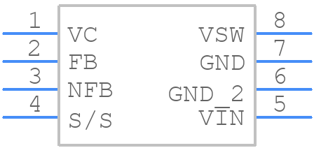 LT1372CS8PBF - Analog Devices - PCB symbol