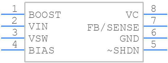 LT1376HVCS8PBF - Analog Devices - PCB symbol