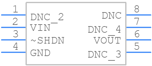 LT1461DHS8-2.5PBF - Analog Devices - PCB symbol