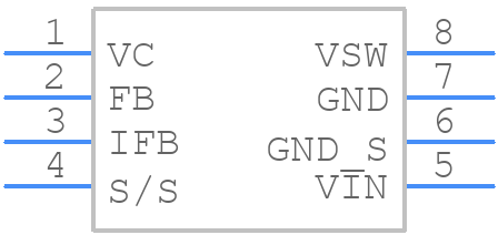LT1512CS8PBF - Analog Devices - PCB symbol