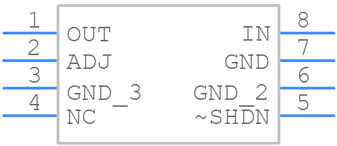 LT1521CS8PBF - Analog Devices - PCB symbol