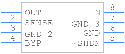 LT1763CS8-2.5PBF - Analog Devices - PCB symbol