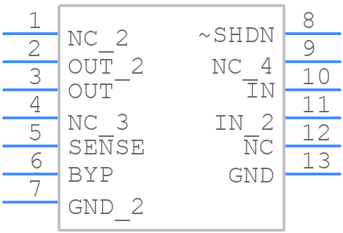 LT1763IDE-1.8PBF - Analog Devices - PCB symbol