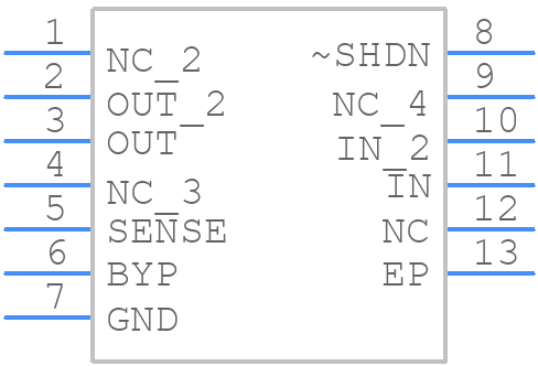LT1763MPDE-5PBF - Analog Devices - PCB symbol