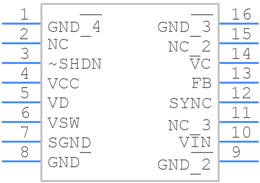 LT1777ISPBF - Analog Devices - PCB symbol