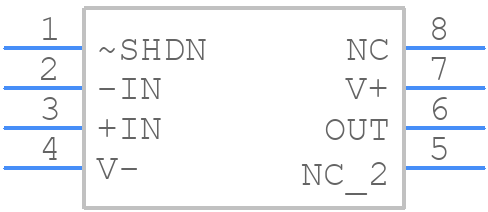 LT1809CS8PBF - Analog Devices - PCB symbol