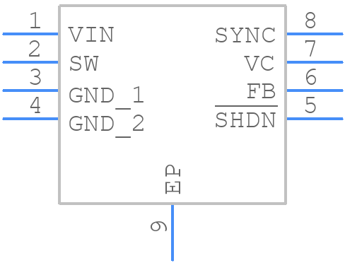 LT1961EMS8EPBF - Analog Devices - PCB symbol