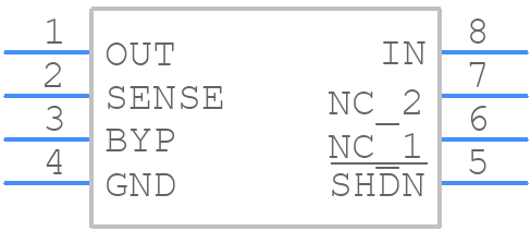 LT1962EMS8-2.5PBF - Analog Devices - PCB symbol