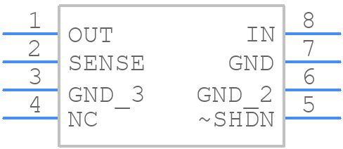 LT1963AES8-2.5PBF - Analog Devices - PCB symbol