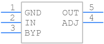 LT1964ES5-BYPPBF - Analog Devices - PCB symbol