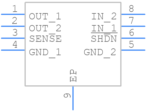 LT1965EDD-3.3PBF - Analog Devices - PCB symbol