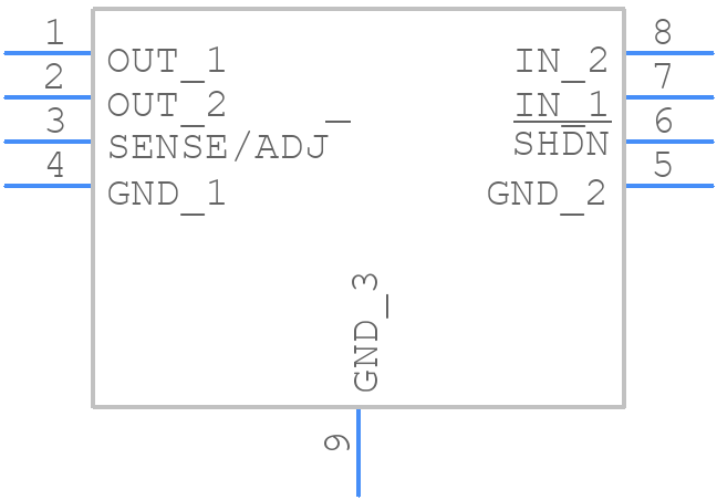 LT1965EMS8E-1.5PBF - Analog Devices - PCB symbol