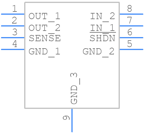 LT1965EMS8E-3.3PBF - Analog Devices - PCB symbol
