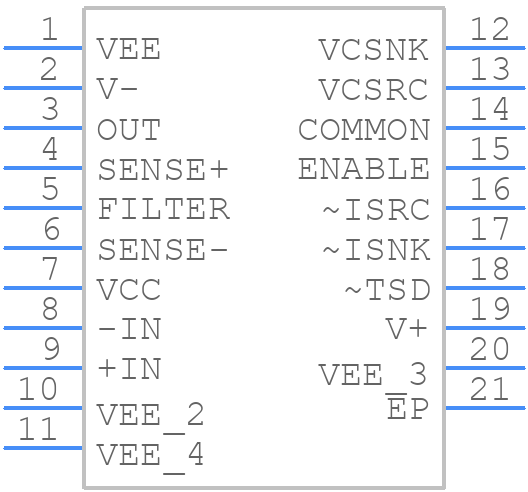 LT1970CFEPBF - Analog Devices - PCB symbol