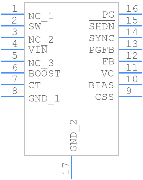 LT1976EFEPBF - Analog Devices - PCB symbol