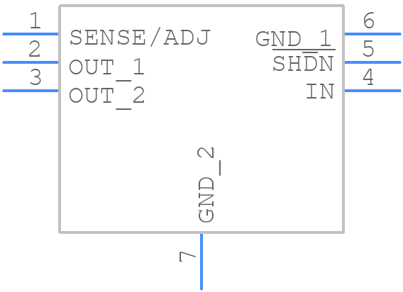 LT3008EDC-3.3TRMPBF - Analog Devices - PCB symbol