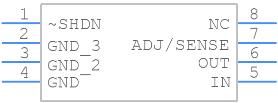 LT3008ETS8-2.5TRMPBF - Analog Devices - PCB symbol