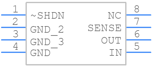 LT3008ETS8-5TRPBF - Analog Devices - PCB symbol