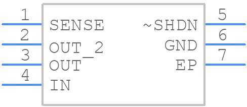 LT3008IDC-2.5TRPBF - Analog Devices - PCB symbol