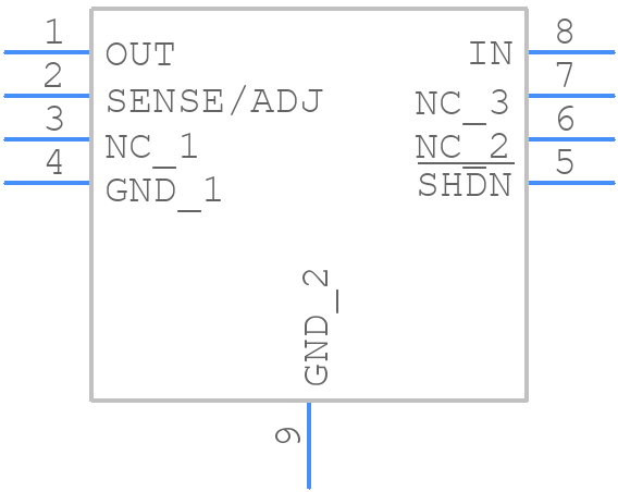 LT3010HMS8E-5PBF - Analog Devices - PCB symbol