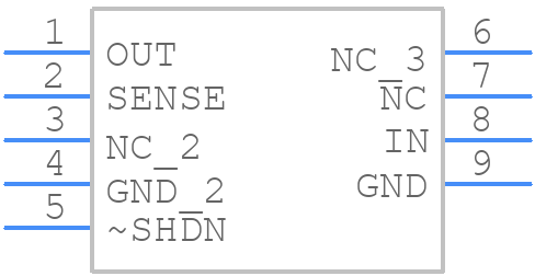 LT3010HMS8E-5TR - Analog Devices - PCB symbol