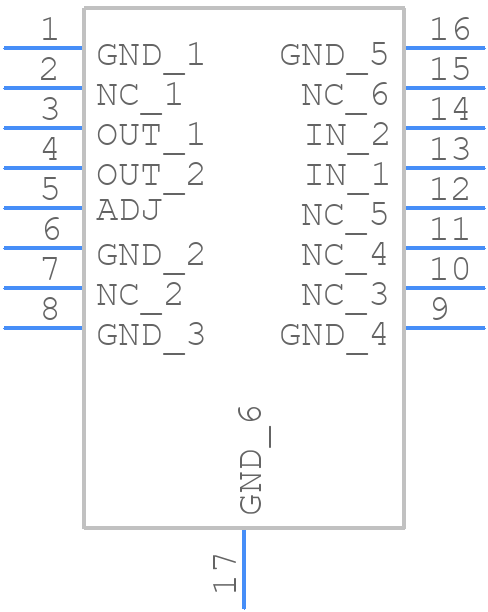 LT3012BEFEPBF - Analog Devices - PCB symbol