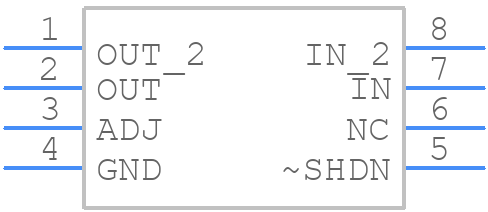 LT3020IMS8TRPBF - Analog Devices - PCB symbol