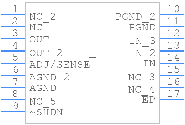 LT3022EMSE-1.8PBF - Analog Devices - PCB symbol